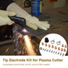 24 PCS Tip Electrode Kit, Plasma Cutter Consumables Electrode Nozzle