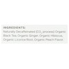 Allegro Tea, Organic Decaf Ginger Peach Black Tea Bags, 20