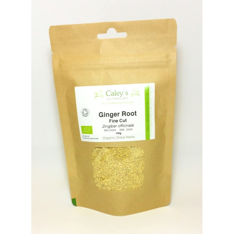 Organic Ginger Root Cut (Zingiber officinale) (50g)