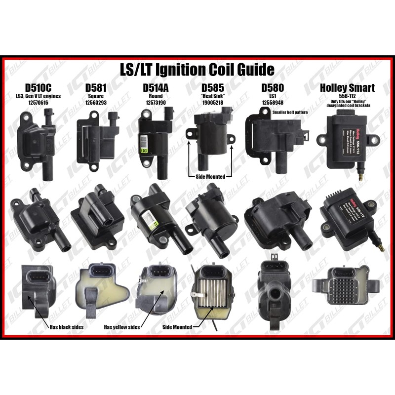 ICT Billet LS Truck Square - Remote Mount Coil Relocation
