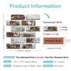Commomy 10 Pcs Faux Brick Wall Panels - Small Size