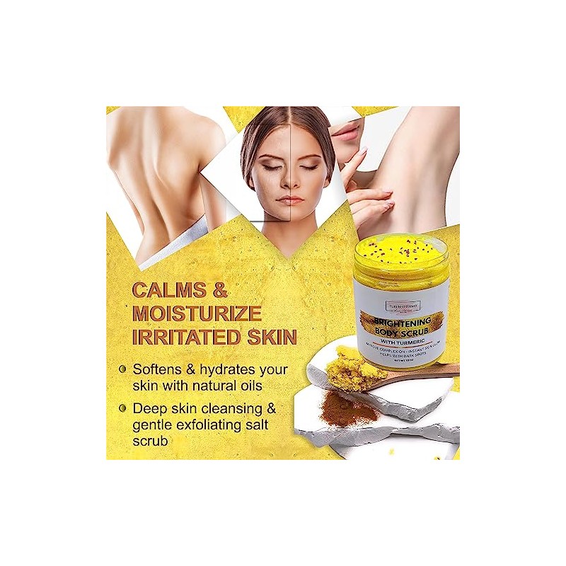 Exfoliante Corporal de Azúcar y Cúrcuma PureBellissimo Sugar Body Scrub