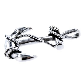 Kiss of Leather Anchor Pendant Stainless Steel No. 129, Stainless Steel