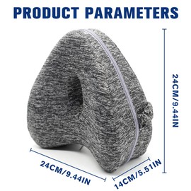 BIZOI Kniekissen für Seitenschläfer, Orthopädisches Kniekissen, Memory Foam Knie, Memory Foam Knie Kissen für Seitenschläfer, kniekissen zum seitenschlafen für Stützt Beine, Hüfte Rücken, Gelenk