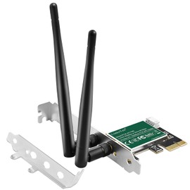 Adaptador Wireless-AC 1200Mbps (2.4GHz 300Mbps y 5GHz 867Mbps) PCIE WiFi Tarjeta PCIE, adaptador de red Intel Wireless-AC 7265 para PC de computadora Windows 11,10, 8.x, 7 (32/64bit)