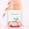 Set of 12 Greenery Bridesmaid Proposal Mini Champagne Bottle Labels,