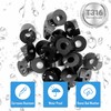 Helffer 50 Pack 1/4" ID Black Angle Beveled Washers for