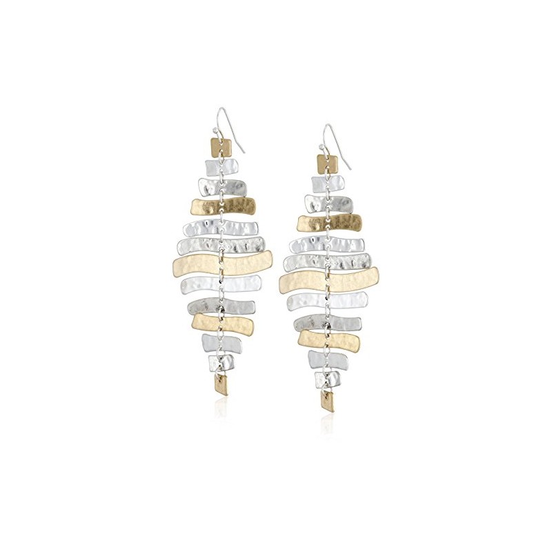 Robert Lee Morris Soho Prisma Two-Tone Sculptural Drop Earrings