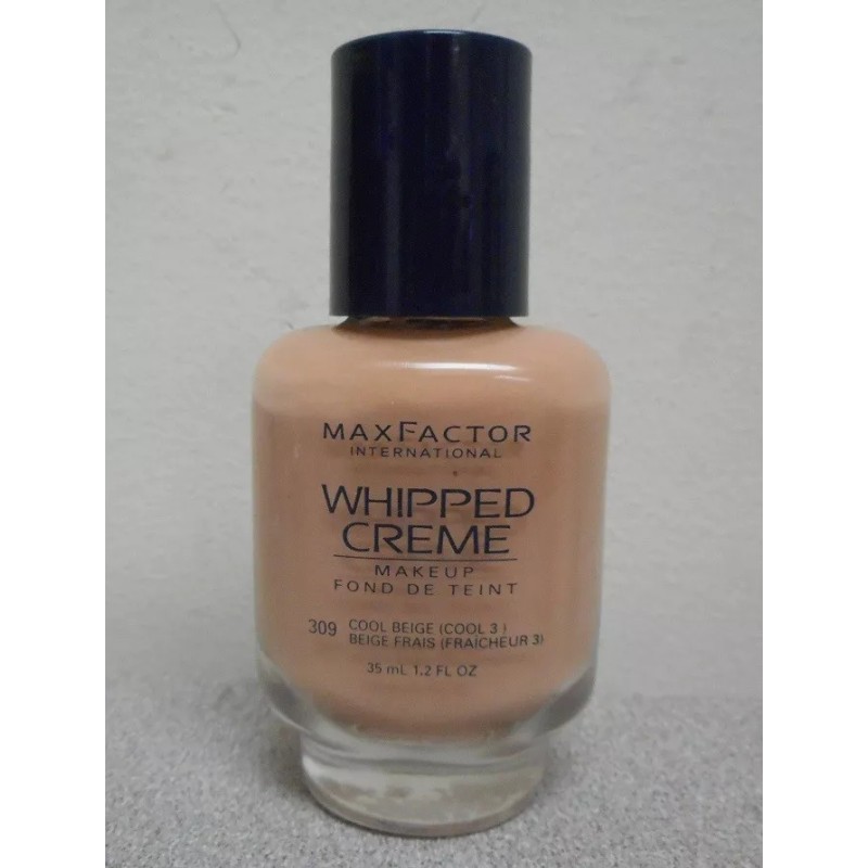 MAX FACTOR WHIPPED CREME MAKEUP FOUNDATION 309 COOL BEIGE 1.2fl