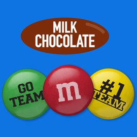 M&M'S Pre-Designed Great Team Milk Chocolate Candy - 2lbs of Bulk Candy in Resealable Pack for Team Events, Athletic Awards, Business Meetings, Client Thank You and Customer Appreciation