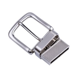 DJCAIZYY 1.5" (38mm) Belt Buckle Replacement Buckle Reversible Classic Business Buckle Silver Brushed