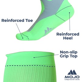 Medical Compression Socks for Women and Men 20-30mmHg Wide Calf - Plus Size Knee High Support Stockings for Edema, Swelling, Bariatric Surgery Recovery - Green, Small - A601R