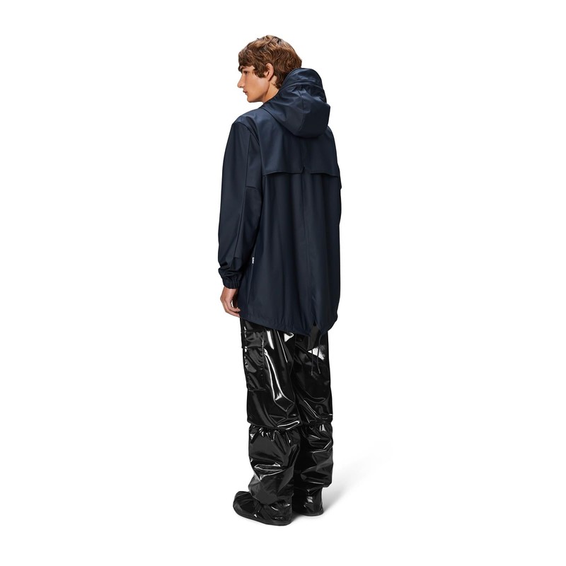 RAINS Fishtail Jacket, Navy (18010-47, US, Alpha, X-Large, Regular, Regular)