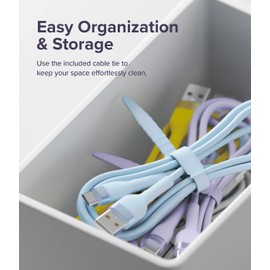 Ringke Fast Charging Pastel Cable, C Type-Lightning Cable, High Speed Data Transfer, Tangle-Free, Durable, Fast Charging, Pastel Color, Up to 12W, Up to 480Mbps, Ultra Fast Charging, Data Transfer -