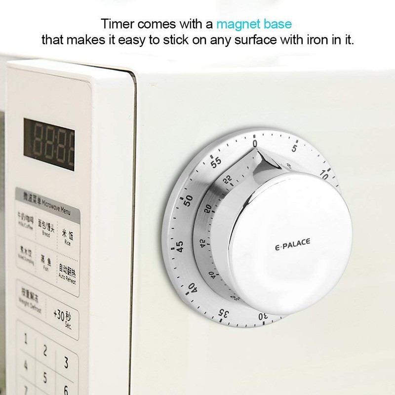 Digital Kitchen Timer, Manual Mechanical Kitchen Timer with Magnetic Base