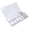 NP Nail Nails, Half Tip, Straight, White, 120P