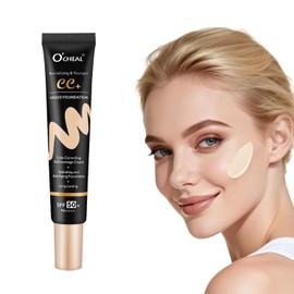 O'CHEAL Crema Cc Con Spf 50+, Crema Hidratante Correctora Del Color, Base De Maquillaje En Polvo Ligera De Cobertura Total, Prebase De Maquillaje Resistente Al Agua Y De Larga Duración, Corrector Faci