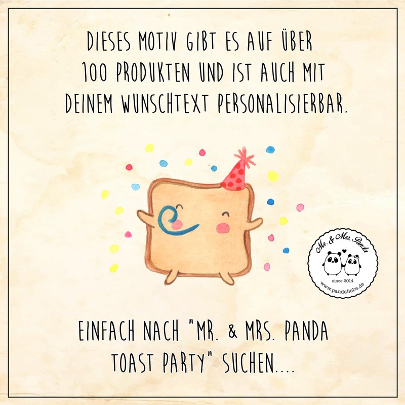 Mr. & Mrs. Panda Toast Party Toiletry Bag, gray, Hand