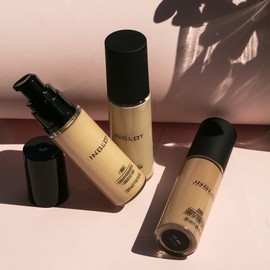 Inglot AMC Cream Foundation Natural Coverage Highlighter Formula for a Radiant Complexion, Contains Vitamin E, Vegan, 30 ml : LW100