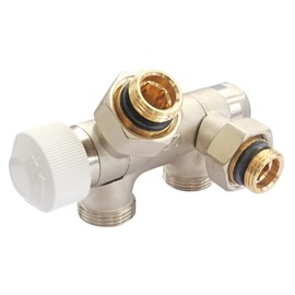 SOMATHERM FOR YOU, 601521503 Adjustable Thermostatic Distributor Male 1/2 (15x21) for Single/Double Pipe Installations, for Installation by Simple Screw