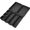 PXLAATY Drawer Dividers Storage Trays Stationery Accessories Cosmetic Trays Set
