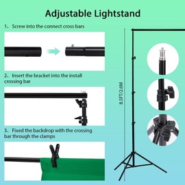MERXENG Photography Lighting kit with Backdrops Umbrella Softbox for Photo Video Shoot