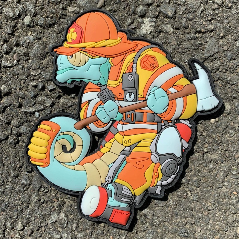 Chameleon Legion Firefighter Emergency Service EMS Firefighter Patch Badge