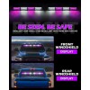 Emergency Dash Strobe Lights Purple White Security Light 48 LED
