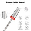 Depvko Super Long 5 in 1 Nail Drill Bits, 3/32''