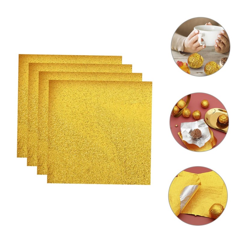 KICHOUSE 200pcs Candy Foil Wrappers Reusable Aluminum Foil Sheets Sealing