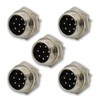 Czyuntuo Aviation Plug Connector GX16 8 Pins Male Panel Metal