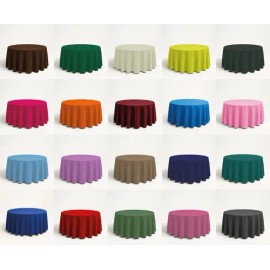 Mantel Para Mesa Redonda Medida 2.90 Diámetro Varios Colores                                                                                          