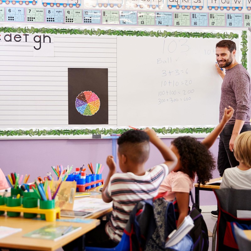 sourcing map Bulletin Board Borders, 65.6Ft x 2.75Inch Rolled Classroom
