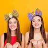 Easter Bow Headbands Sparkly Bowknot Headbands Chick Hair Accessories for
