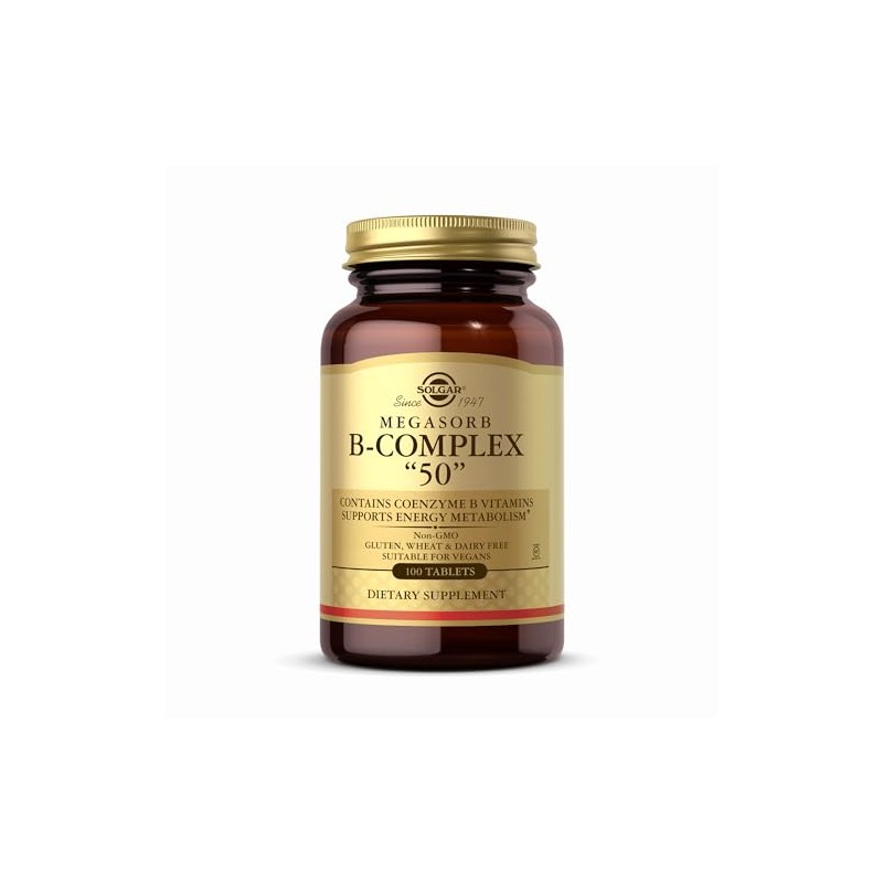 Solgar Megasorb Vitamin B-Complex - 100 Tablets