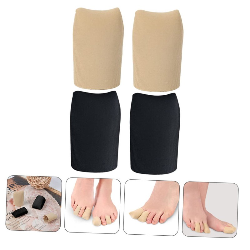 LALAFINA Toe Sleeves Gel Lining Toe Protective Covers for Sports