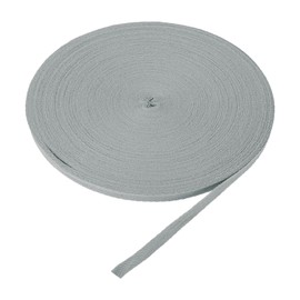 DMiotech 3/8"(1cm) 50 Yards Cotton Twill Tape Cotton Ribbons Bias Binding Tape Herringbone Tape Ribbons Grey for DIY Crafts Making, Clothes, Knit