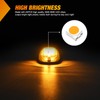 Nilight LED Cab Marker Lights 5 PCS 24 LED Smoke