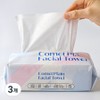 Comet Plain Disposable Face Towel Pouches, 100 Pack, 3 Pieces / 코멧 플레인 일회용 페이스 타올 파우치, 100개입, 3개