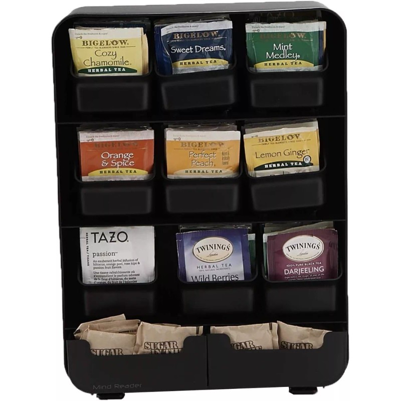 Mind reader Organizador Dispensador Te 11 Espacios Oficina Hogar Mind