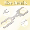 Ziyuan 3 Way Plumber's Sink Strainer Wrench,Plumbers Combo Nut Wrench,Fits
