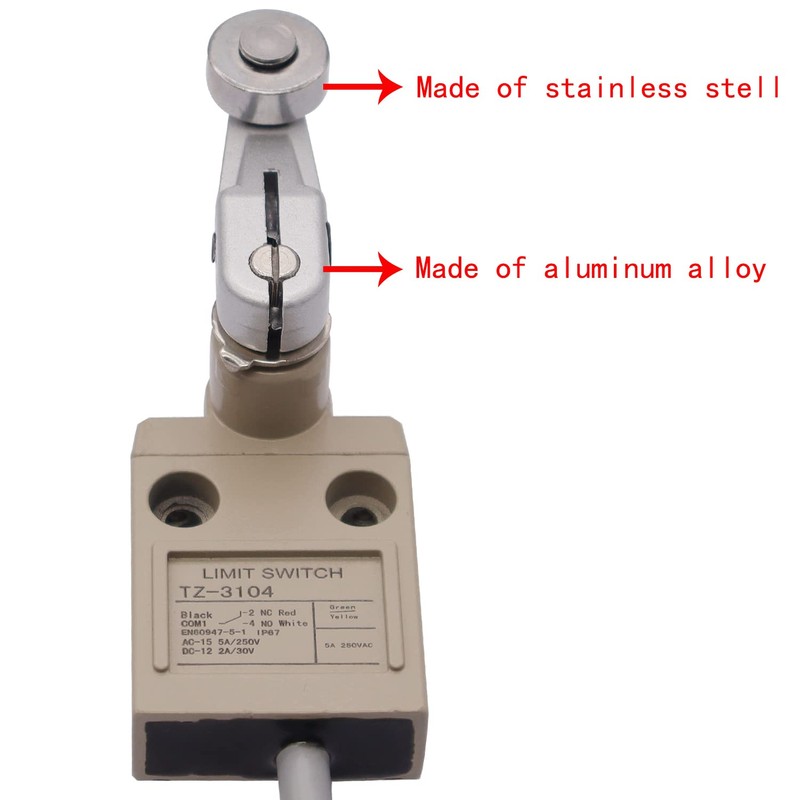 TWTADE TZ-3104 Limit Switch Momentary Roller Lever Plunger NC-NO IP67