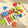 ENIKMOSD Montessori Toy from 1 Year, Wooden Toy from 2