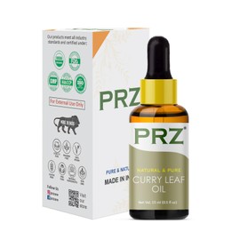 PRZ Curry Leaf Essential Oil (15ML) - Pure Natural & Therapeutic Grade Oil For Aromatherapy, Skin Care & Hair Care