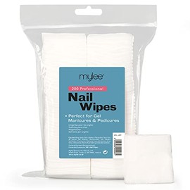 Mylee Lint-Free Nail Wipes Professional Use Gel Removal Soft Pads for Manicure and Pedicure (Pack of 200)