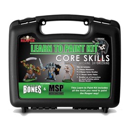 Reaper Miniatures 08906 Learn to Paint Kit Core Skills, Master Series Paint Box Set