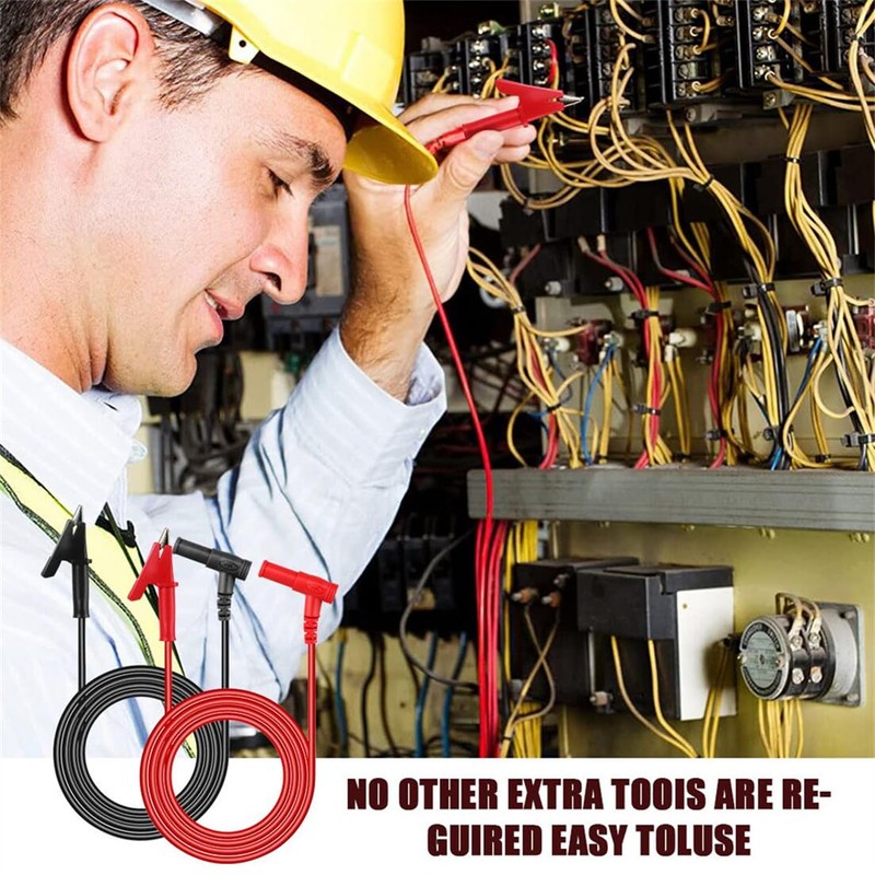 Multimeter Test Leads, Banana Plug to Alligator Clip Test Lead