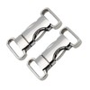 HEALLILY 2pcs Metal Side Release Buckles Adjustable Quick Release Clips