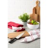 DII Basic Ribbed Terry Kitchen Basics Collection, Red, Dish Towels,