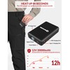 ANTARCTICA GEAR Heated Pants for Men, with 12V/20000mAh Battery, 5-Zone